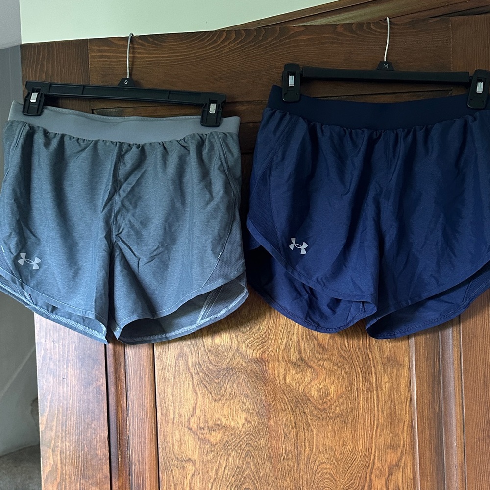Under Armour Charcoal and Navy Performance Shorts